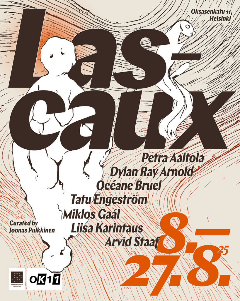 Lascaux-näyttelyn juliste. tekijä Akseli Manner.